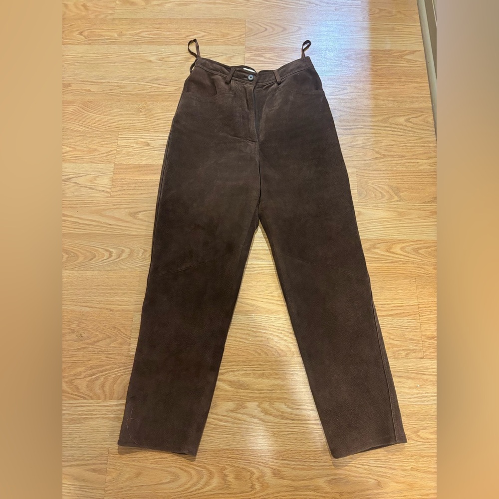 vintage suede pants. size 8 but runs small waistband 28